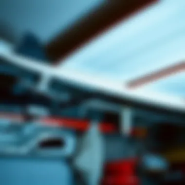 Magnificent Maximizing Space: The Utility of Garage Ceiling Surfboard Racks Magnificent Maximizing Space: The Utility of Garage Ceiling Surfboard Racks