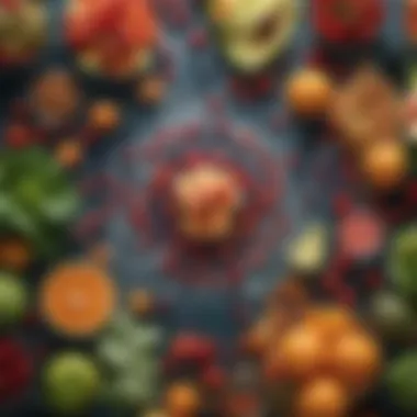 A colorful array of fruits and vegetables rich in water content displayed on a table.