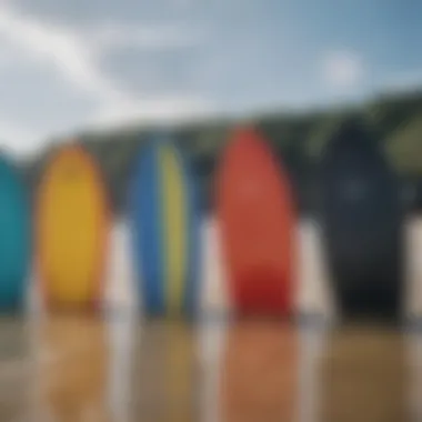 Various shapes of bodyboards catering to larger users