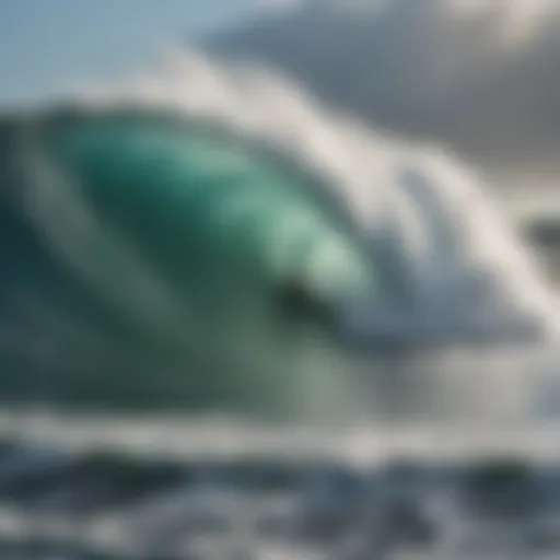 Majestic waves crashing at Mavericks