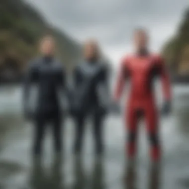 Wetsuit and dry suit usage in varying water conditions