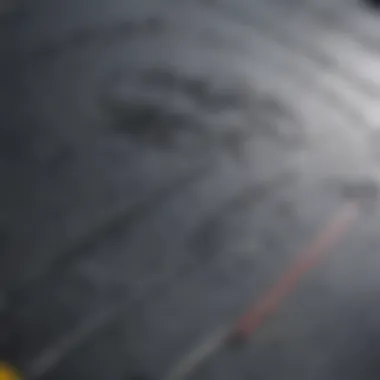 Close-up view of a high-quality bodyboard showcasing its contours and materials