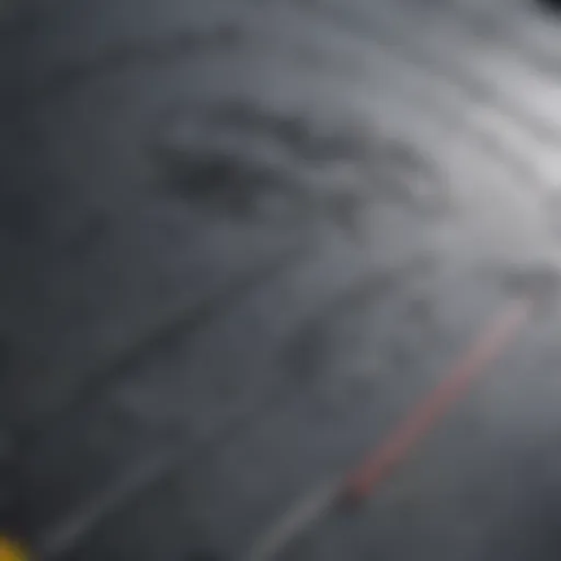 Close-up view of a high-quality bodyboard showcasing its contours and materials