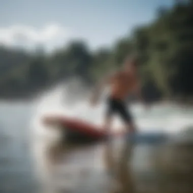 Diverse water conditions for boogie boarding