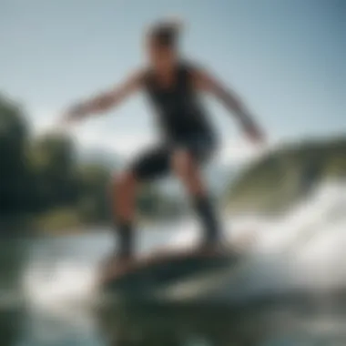 A rider demonstrating different wakeboarding styles on various board sizes