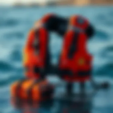Safety gear for electric boards in water sports