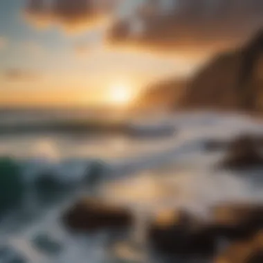 The Enchanting Atlantic Ocean Dramatic coastline along the Atlantic Ocean with golden sunsets