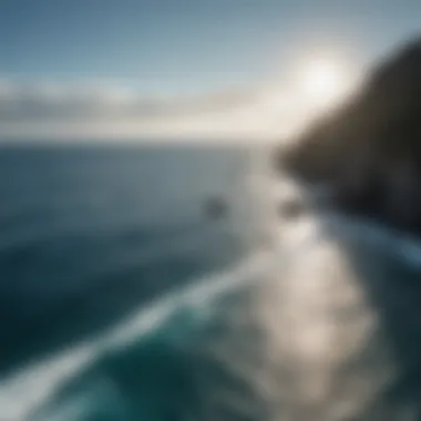 The Majestic Pacific Ocean Vast expanse of the Pacific Ocean under a clear blue sky