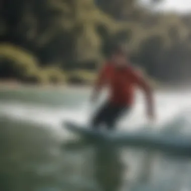 Athletes using Billabong fleece in water sports