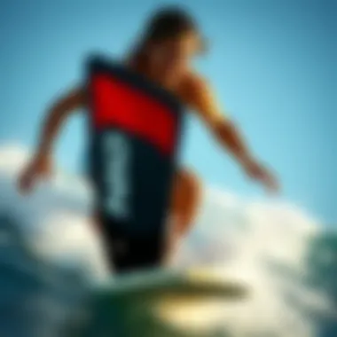 Surfer demonstrating the performance of DHD fins in action