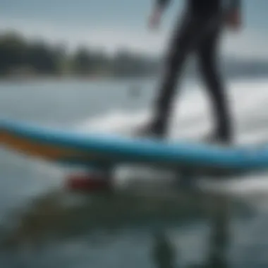 Understanding the Mechanics of Hydrofoil Boards Diagram of hydrofoil mechanics illustrating lift and drag forces.
