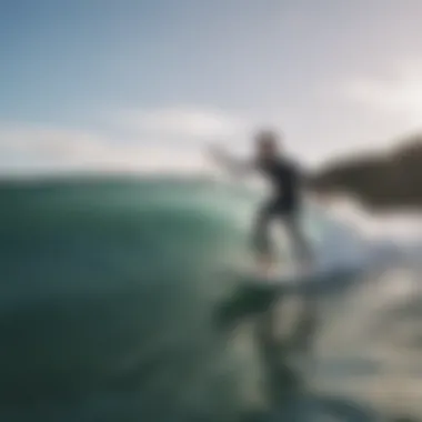 Learning to Surf at a Dedicated School Surf school providing lessons to new surfers