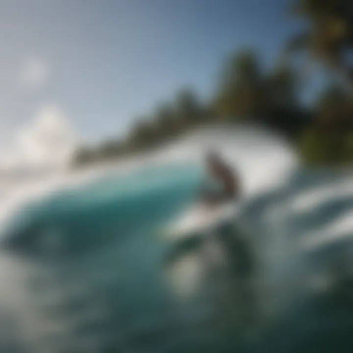 Surfers riding the famous waves of the Mentawai Islands showcasing local surf culture