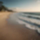 Serene beach view at Duck, NC