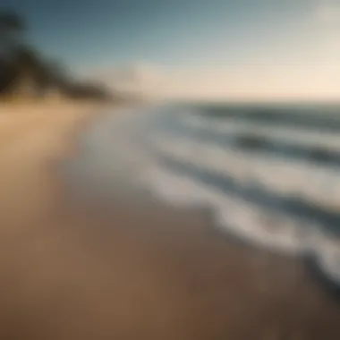 Serene beach view at Duck, NC