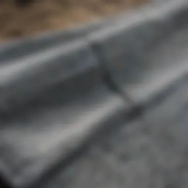 Close-up of Patagonia board shorts fabric emphasizing durability