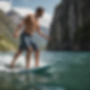 Water sports enthusiasts using Patagonia board shorts in action