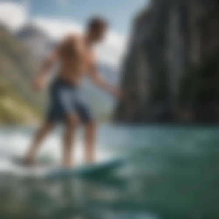 Water sports enthusiasts using Patagonia board shorts in action