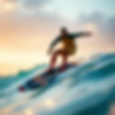 An illustration showcasing innovative design features of remote control surfer toys