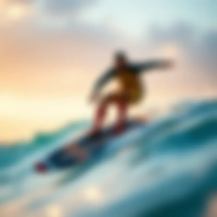 An illustration showcasing innovative design features of remote control surfer toys