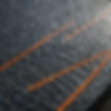 Detailed Texture of FCS Sup Traction Pad Close-up of the FCS Sup Traction Pad showcasing its texture and grip