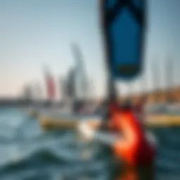 An array of SUP hydrofoils showcasing different designs and features