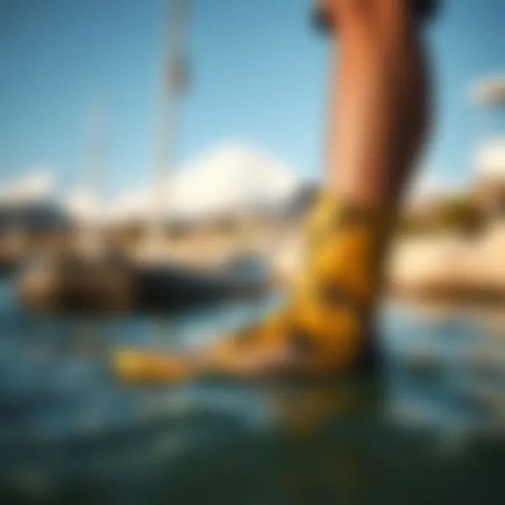 Olukai Kapa Boot displayed in a natural watersport environment