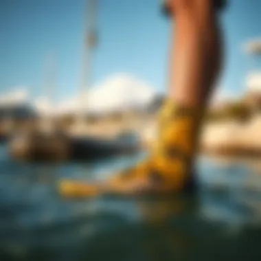 Olukai Kapa Boot in Watersport Setting Olukai Kapa Boot displayed in a natural watersport environment