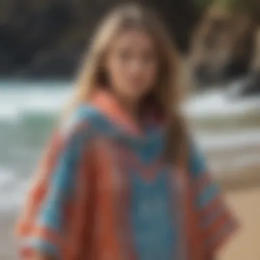 A collection of stylish surf ponchos in varied designs