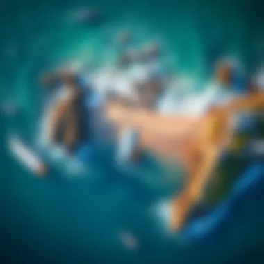 Aerial View of Ideal Surf Spots Aerial shot of a beautiful coastline revealing ideal surf spots