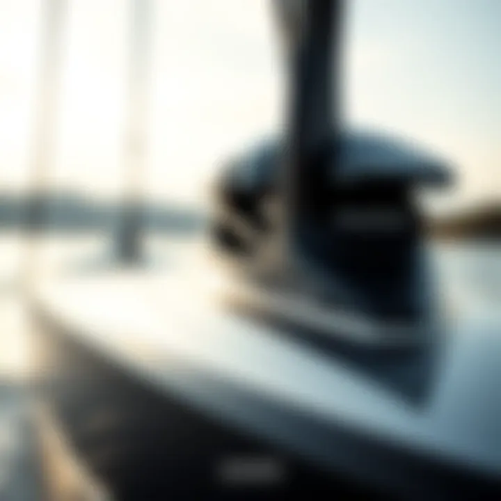 Close-up of the advanced design features of the Waydoo Hydrofoil