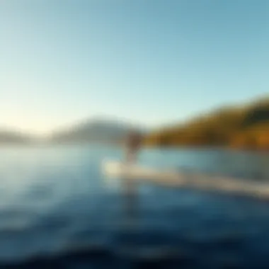 A serene landscape showcasing the environmental benefits of hydrofoiling