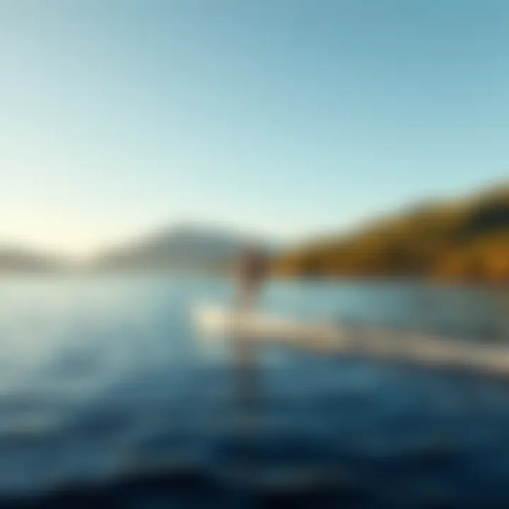 A serene landscape showcasing the environmental benefits of hydrofoiling