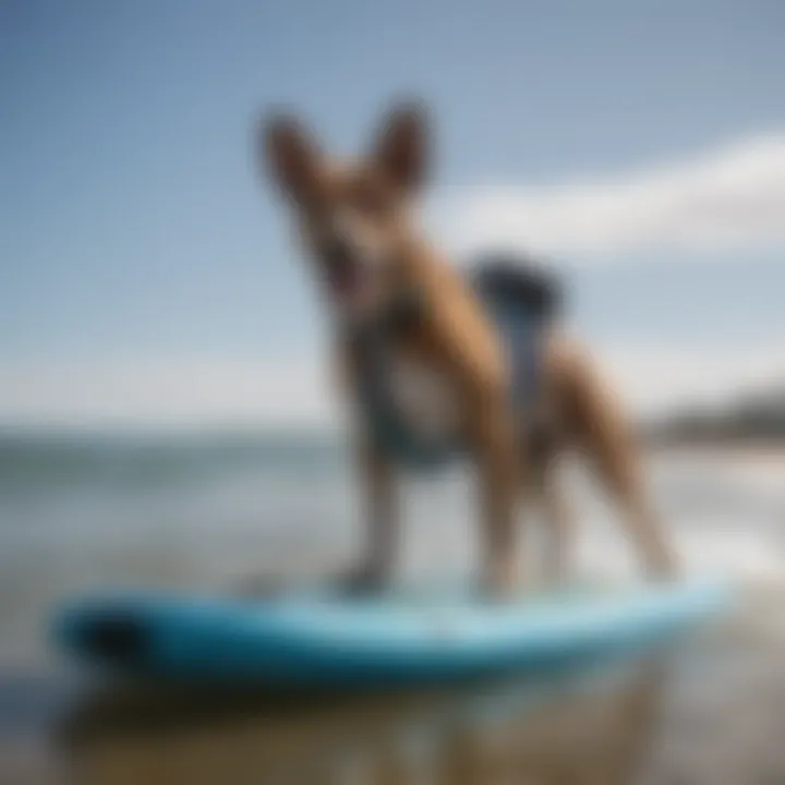 Various types of boogie boards designed for dogs