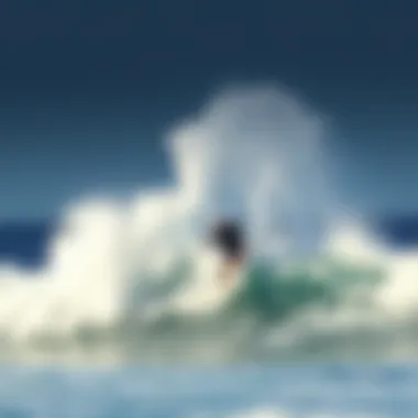 Surfer Riding the Perfect Wave Surfer riding a wave with the right surfboard