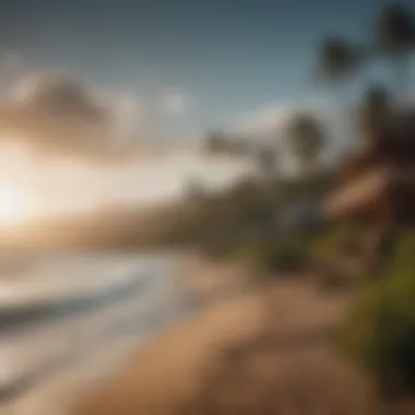 Scenic view of the beach area near Maalaea Surf Resort