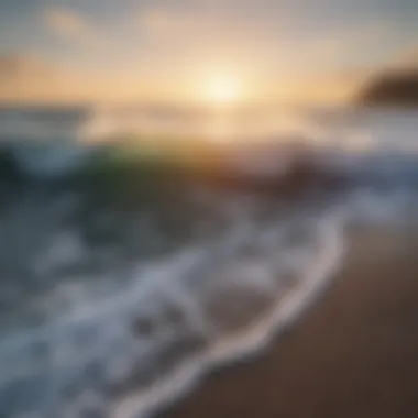 Tranquil Ocean Waves Tranquil ocean waves lapping against the shore