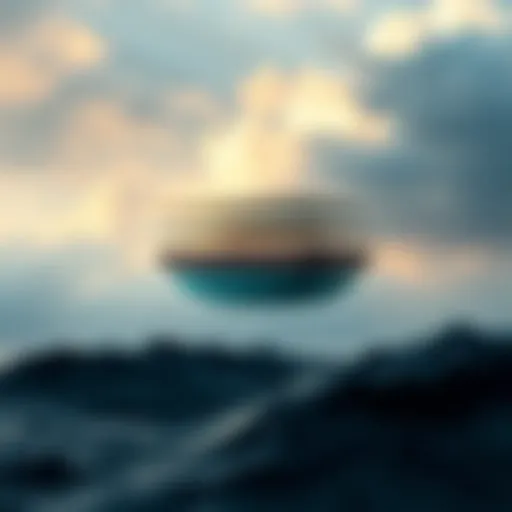 An illustration of atmospheric layers and their effects on weather patterns