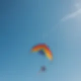 Vibrant kites soaring in a clear blue sky