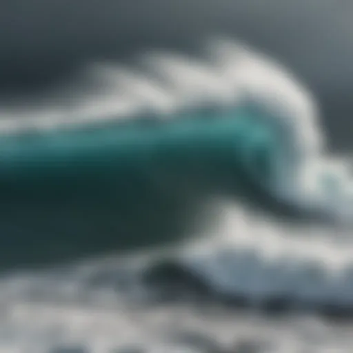 Powerful ocean waves during a storm