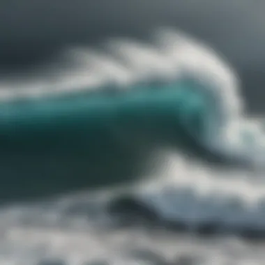 The Fury of Storm Waves Powerful ocean waves during a storm