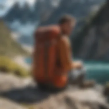 Stylish outdoor setting featuring the Patagonia 26L Backpack