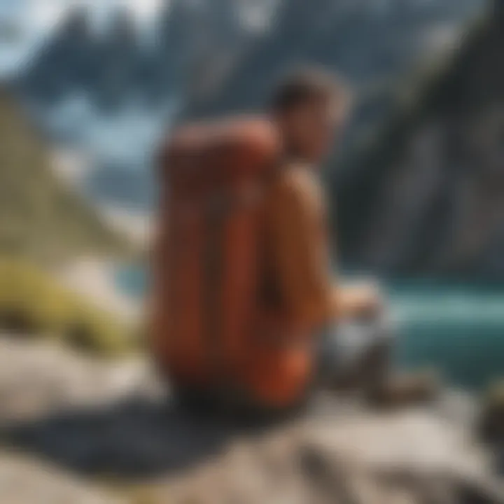 Stylish outdoor setting featuring the Patagonia 26L Backpack
