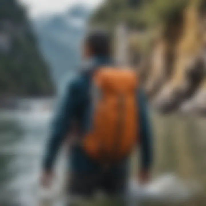 Patagonia 26L Backpack in action during a watersport activity