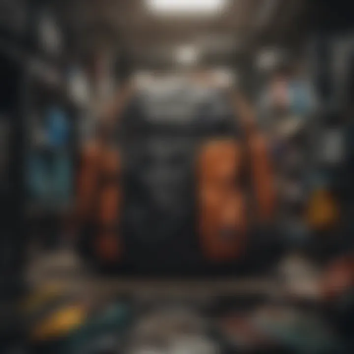 Interior compartments of the Patagonia Black Hole backpack