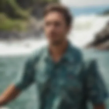 Outdoor enthusiast wearing Patagonia Hawaiian shirt during watersports