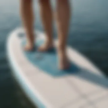 Razor Griptape on a Paddleboard Razor griptape applied on a paddleboard demonstrating its versatility