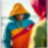 Stylish Rip Curl hoodie showcasing vibrant colors and unique design