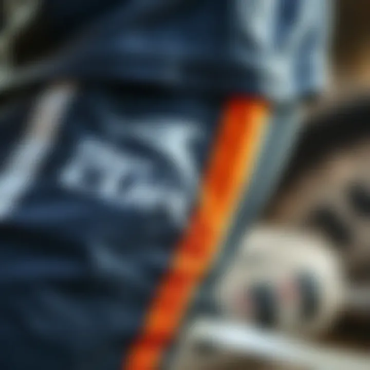 Close-up of the fabric used in Rip Curl sweat pants