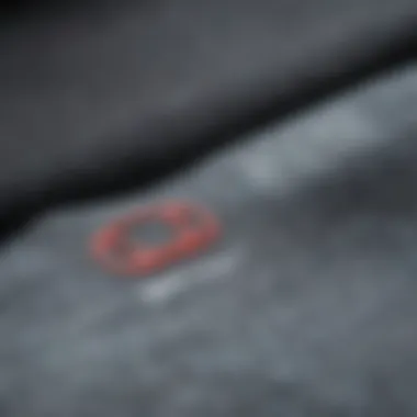 Close-up of technical fabric used in Rip Curl tees